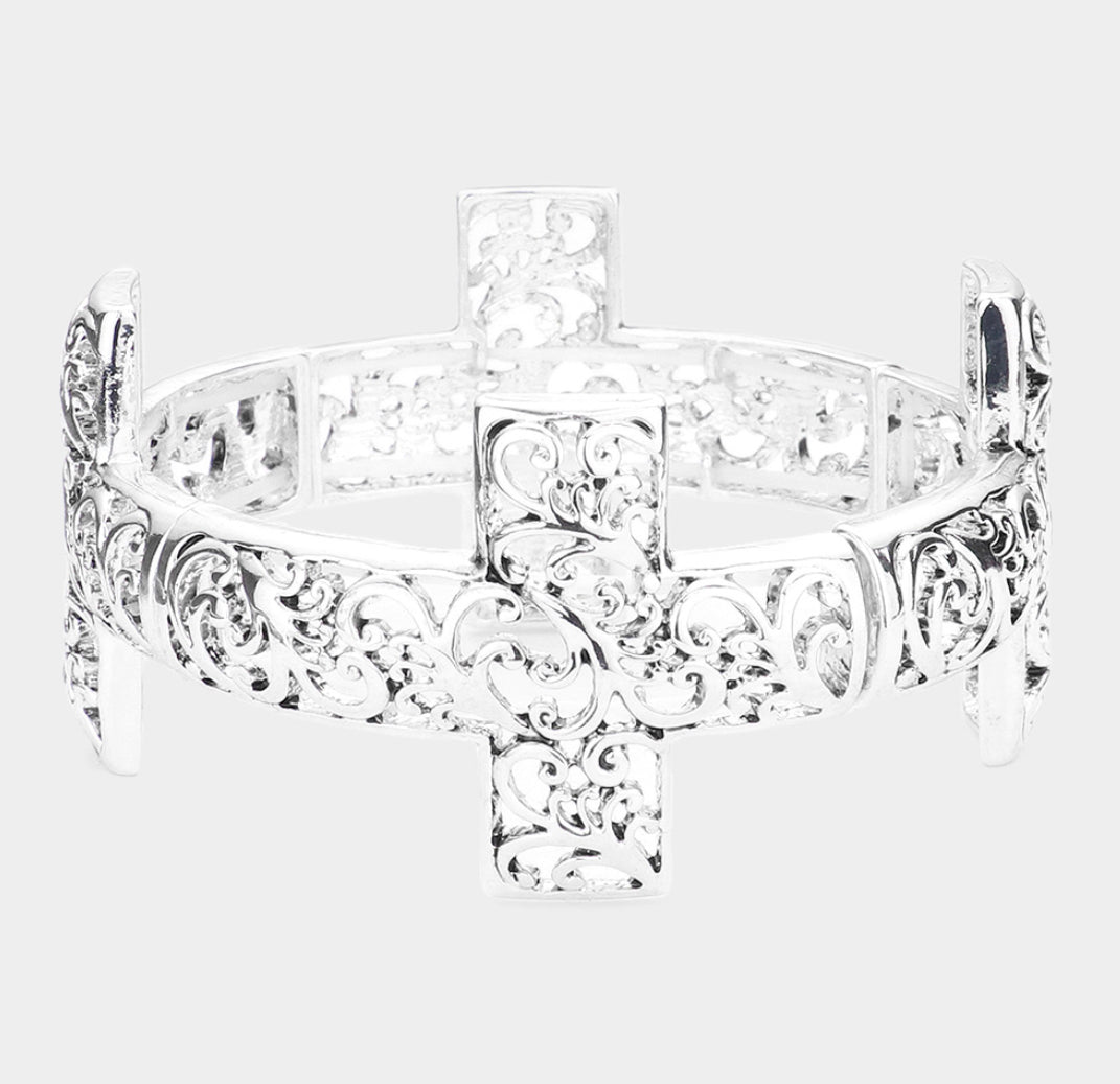 Cross Stretch Bracelet