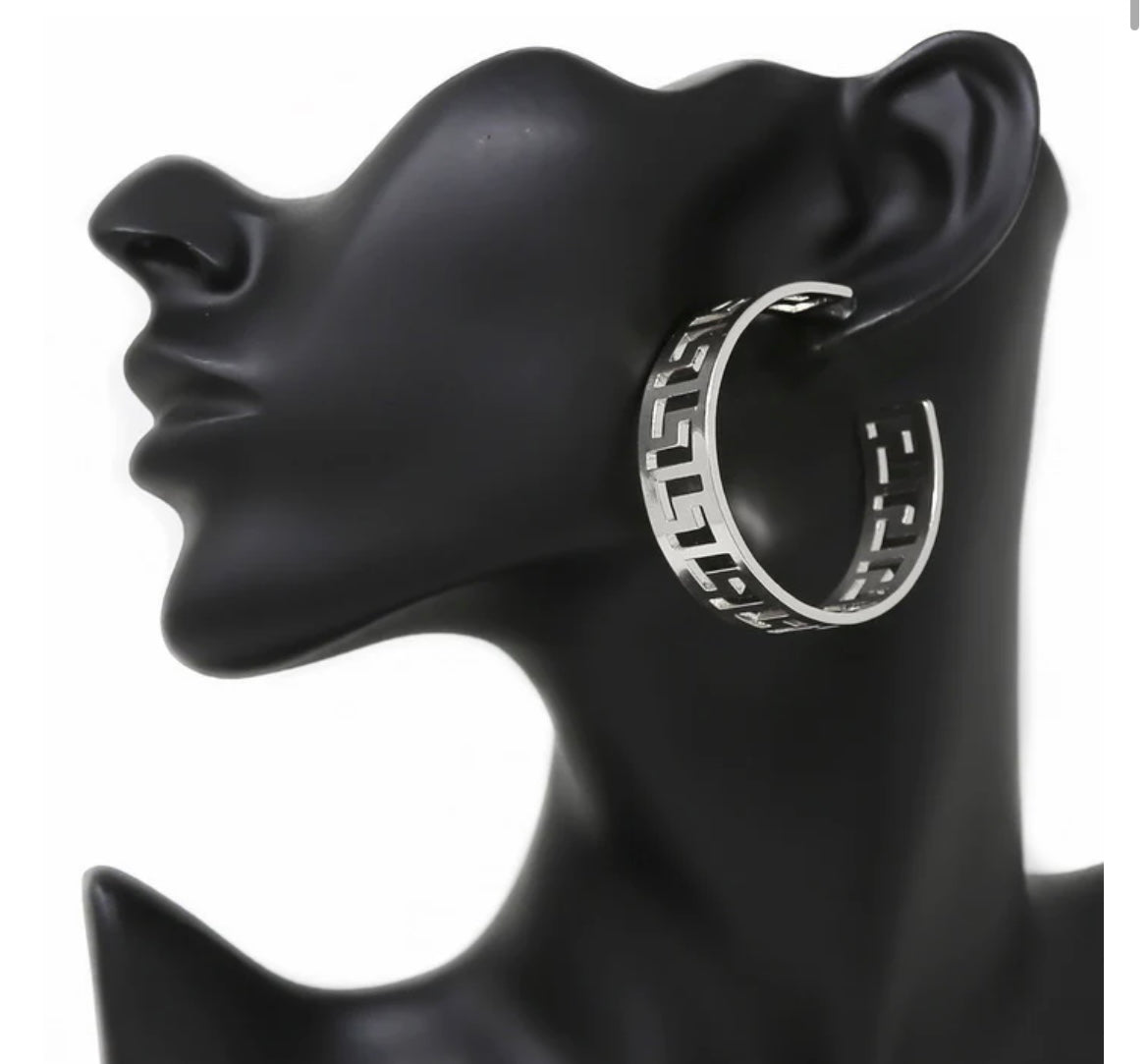 Maze Hoop Earrings