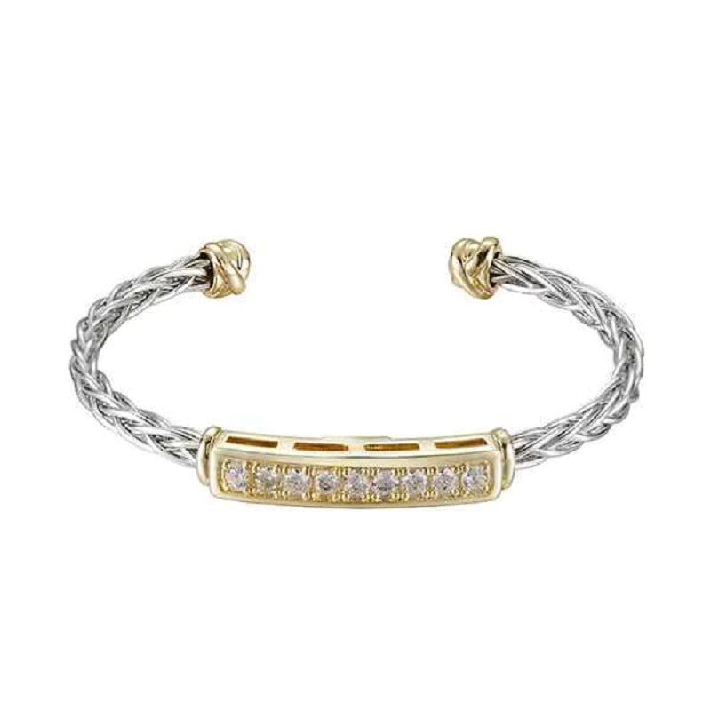 Two Tone Cuff Bracelet