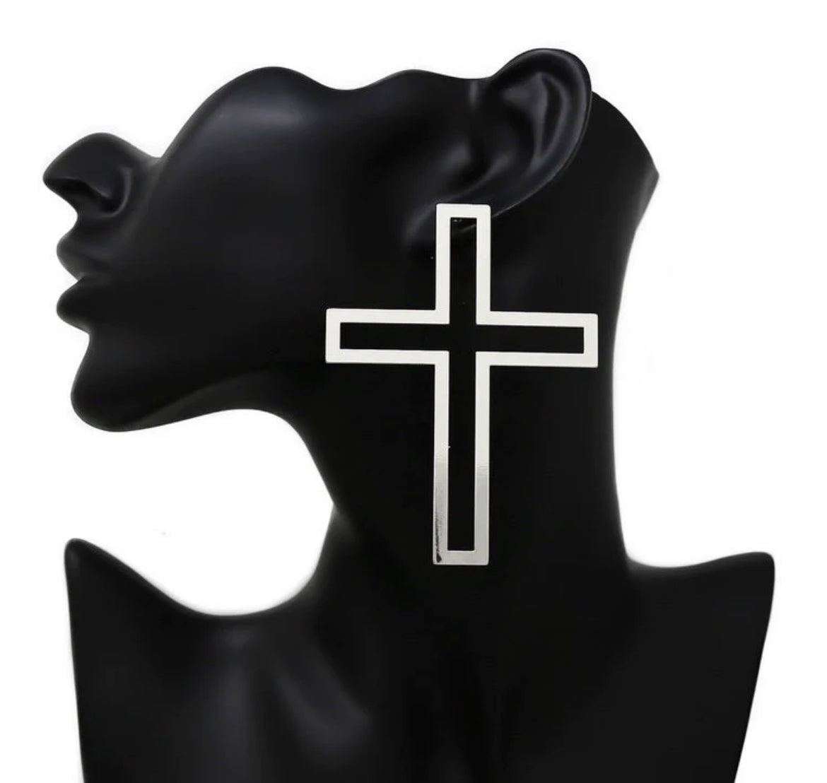 Oversized Cross Earrings