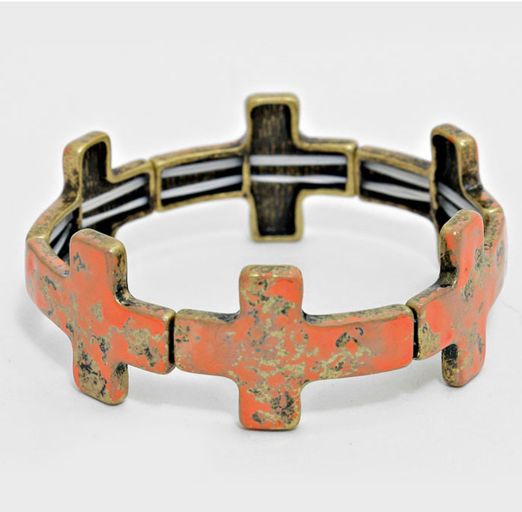 Cross Stretch Bracelet