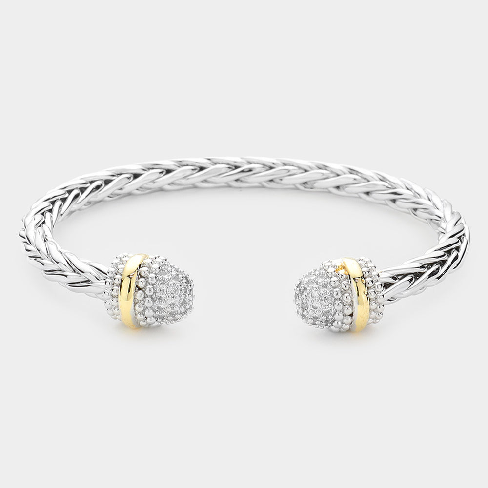 CZ Stone Tip Bracelet