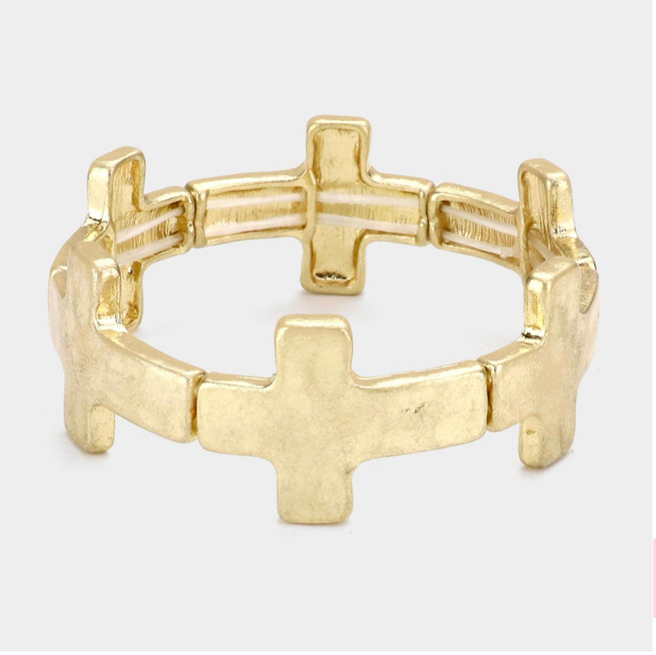 Cross Stretch Bracelet