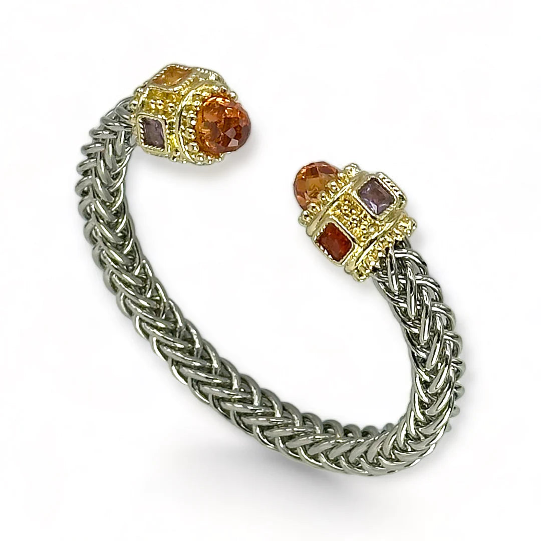 Two Tone Cuff Bracelet