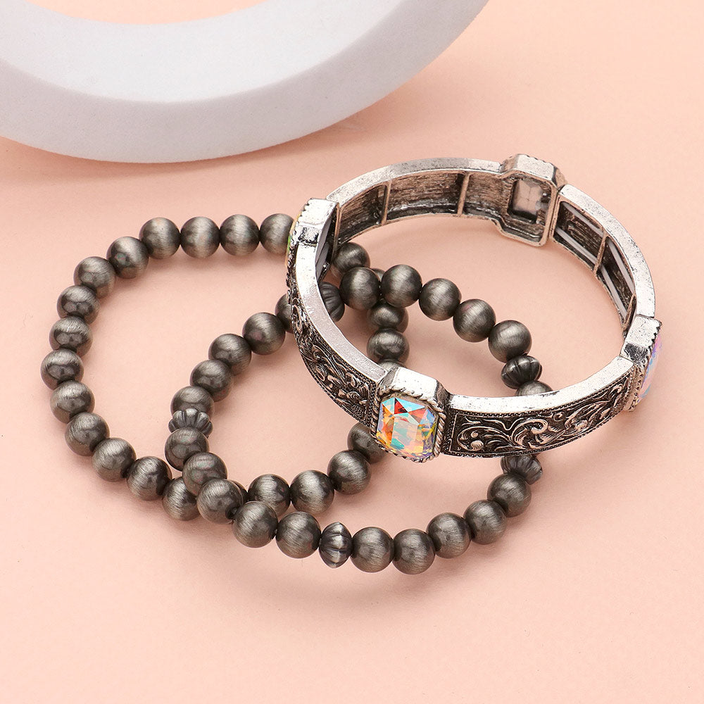Western Multi Layered Stretch Bracelet
