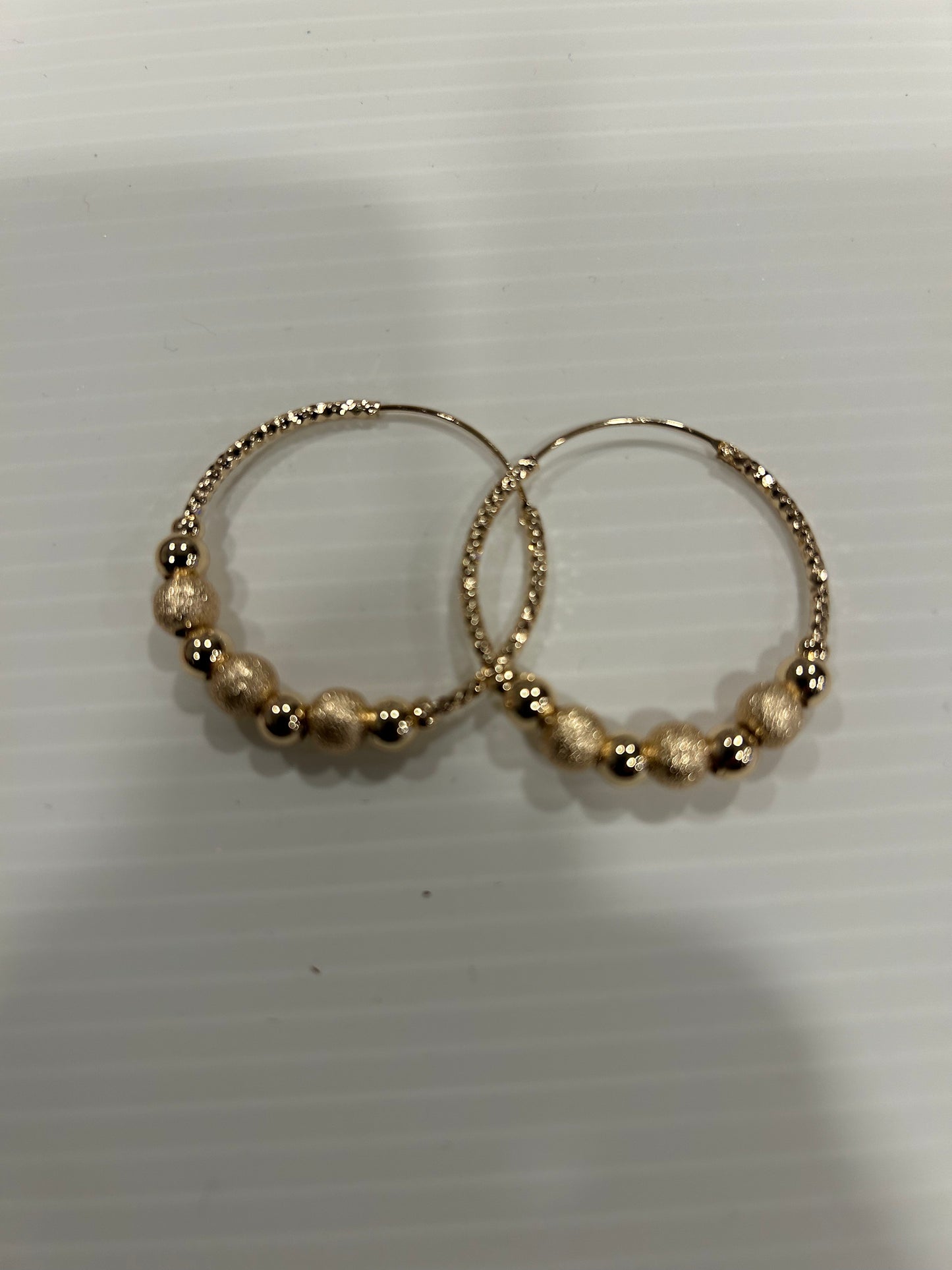 Ball Hoop Earrings