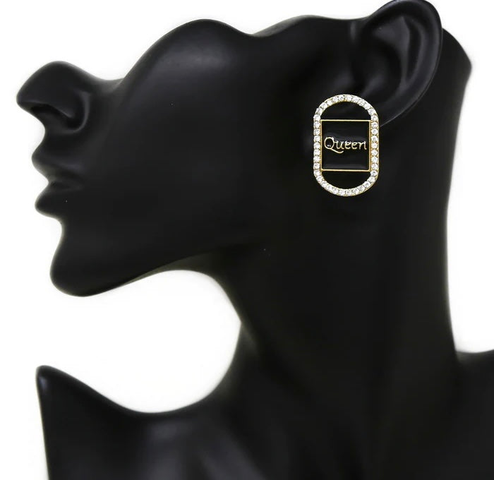 Queen Oval Earrings