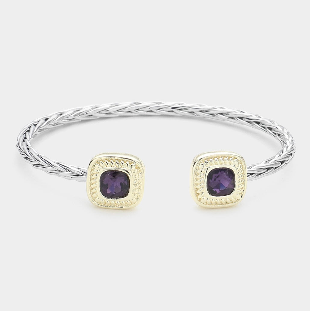 Square Two Tone Bracelet