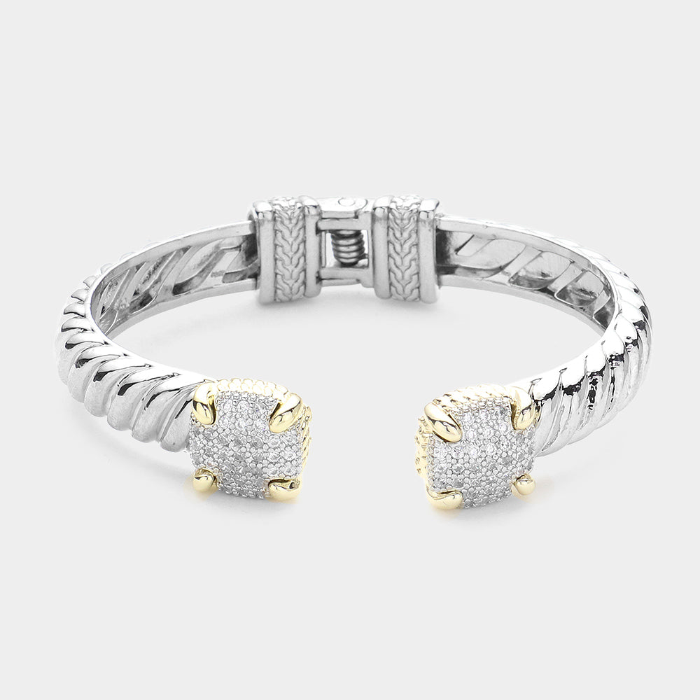 Two Tone Square Bracelet