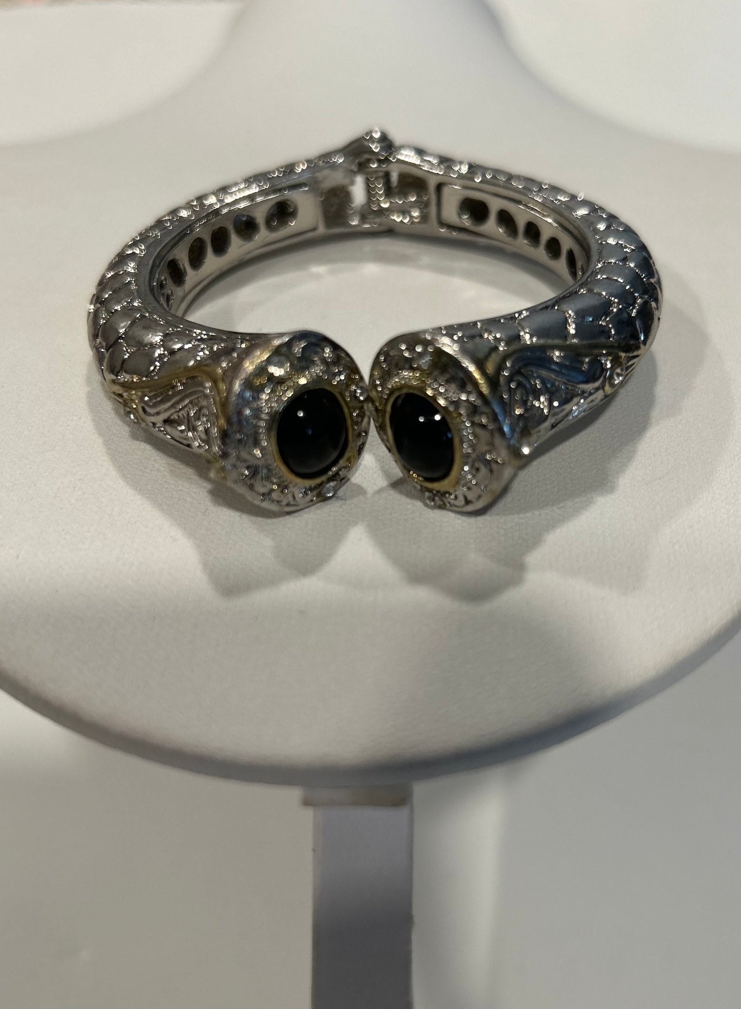 Two Tone Hinged Bracelet