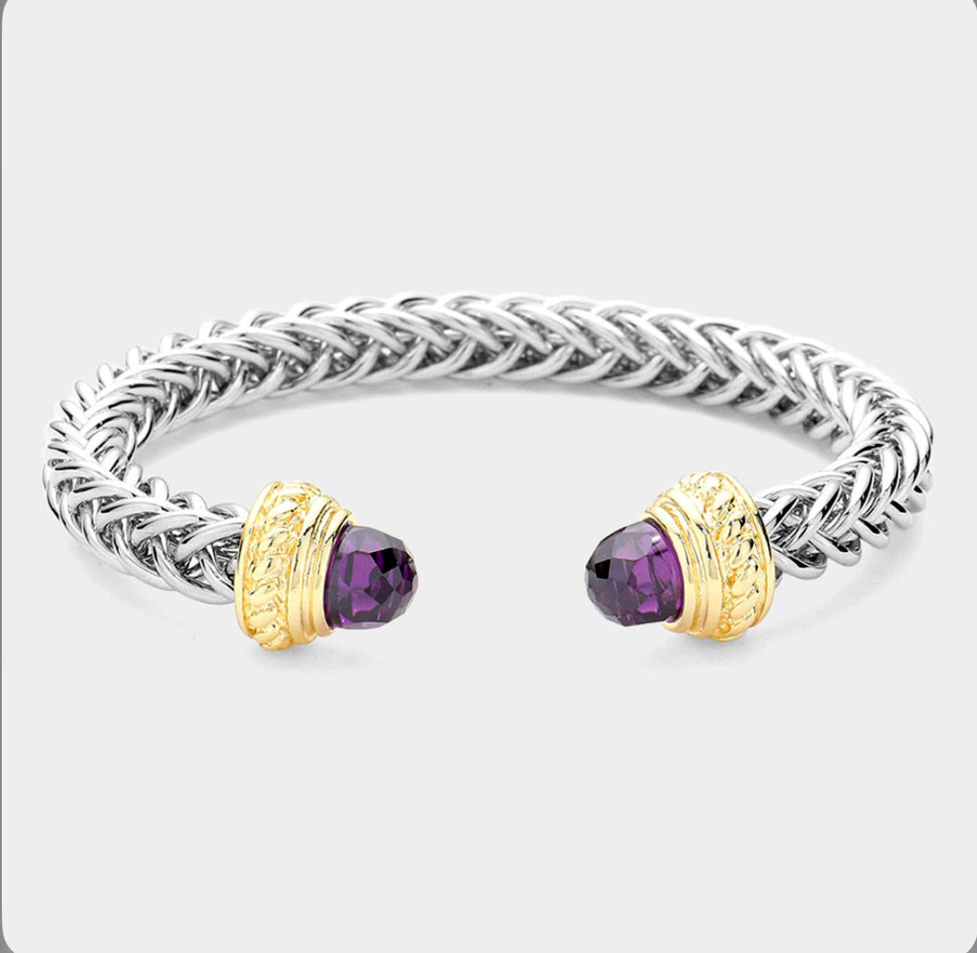 Two Tone Cuff Bracelet
