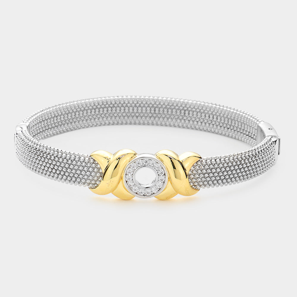 Criss Cross Circle Bracelet
