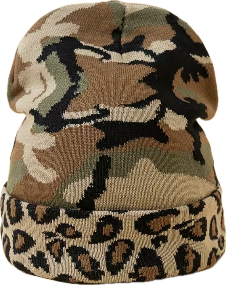 Camo/Leopard Beanie