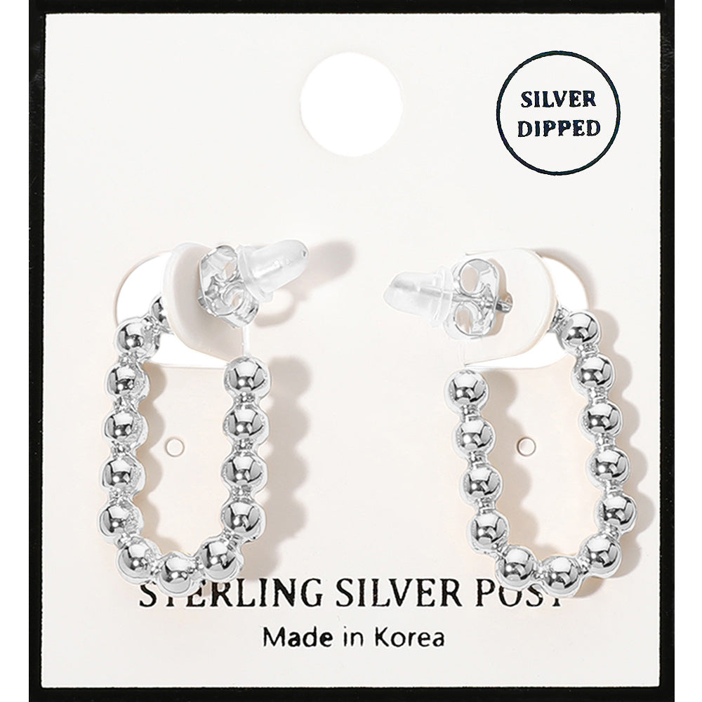 Ball Hoop Earrings