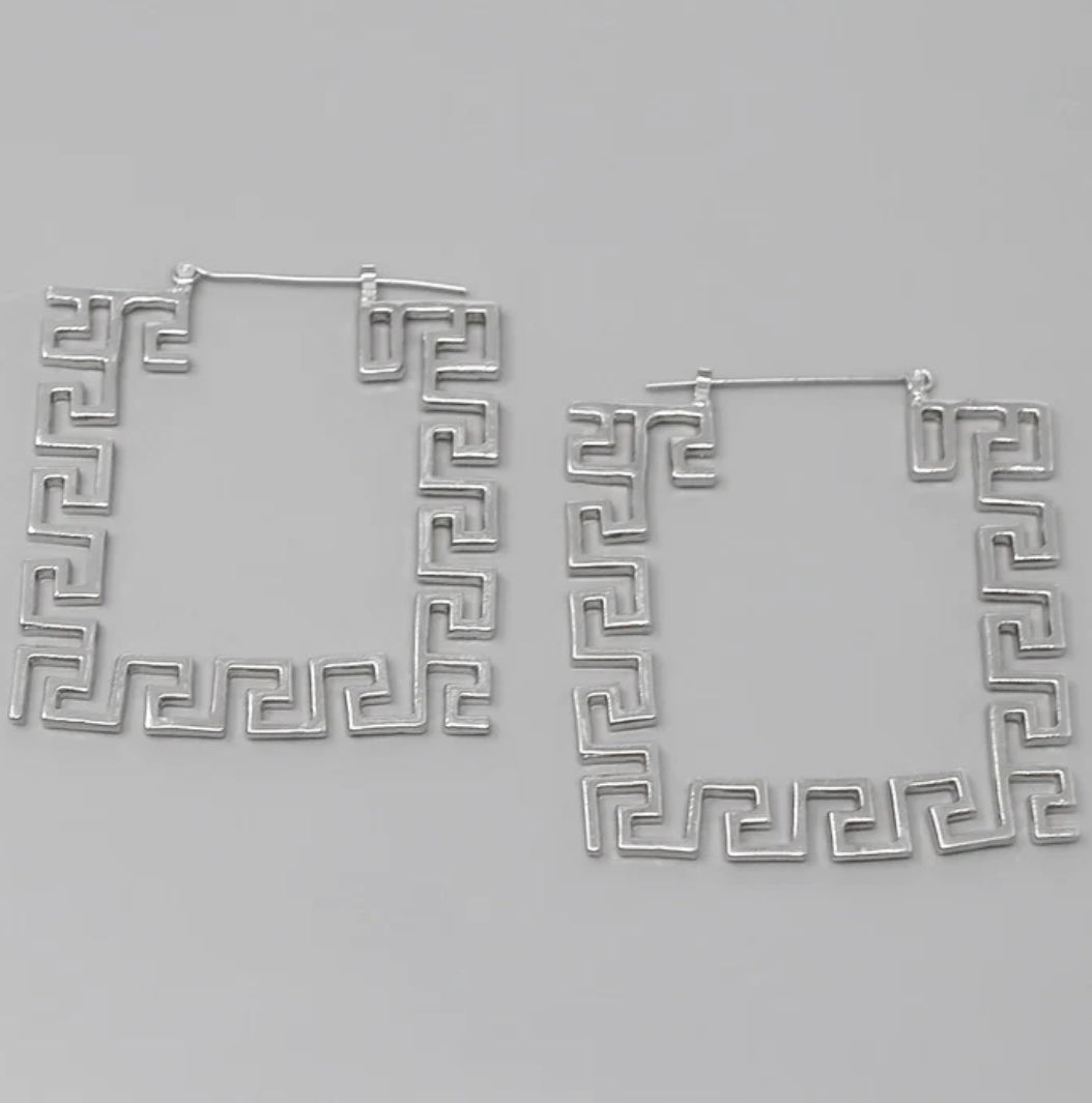 Square Maze Earrings