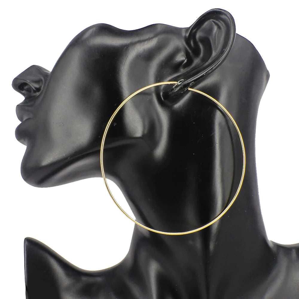 Round Endless Hoop Earrings