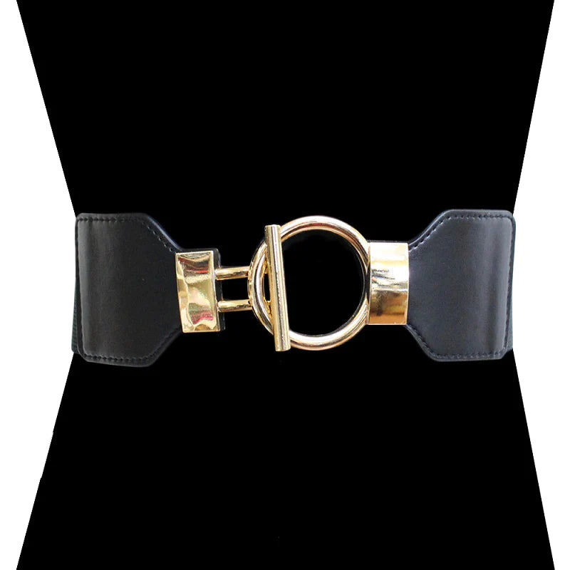 Black Toggle Stretch Belt