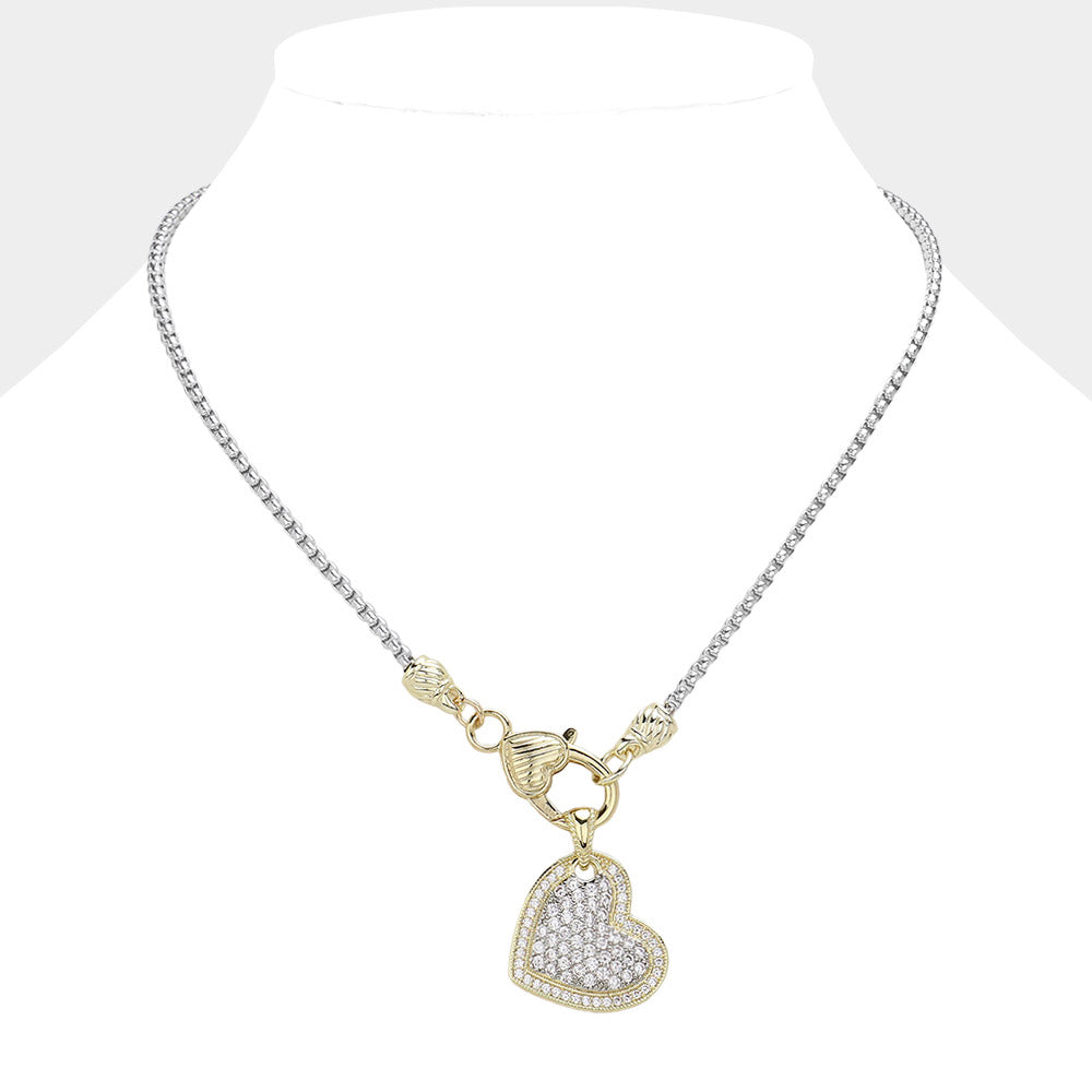 Bling Heart Necklace