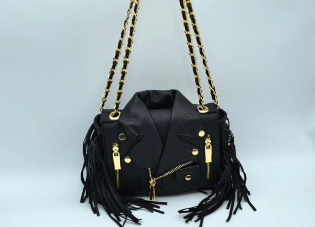 Fringe Jacket Crossbody