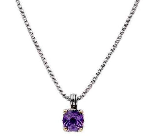 Purple Cubic Zirconia Necklace