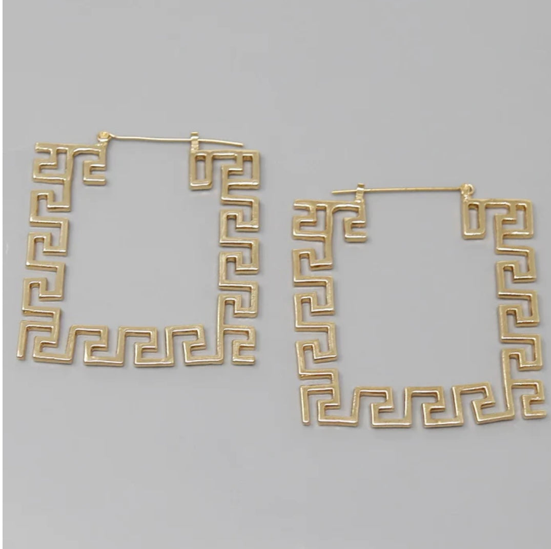 Square Maze Earrings