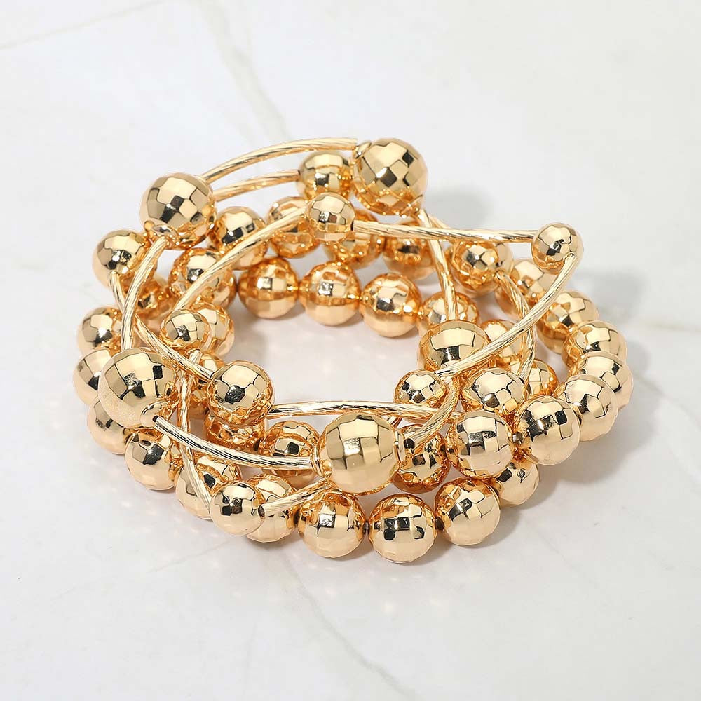 Ball Layered Stretch Bracelet