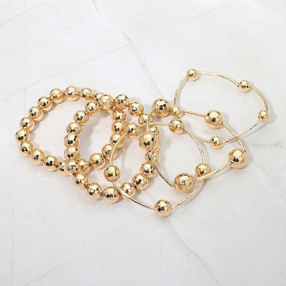 Ball Layered Stretch Bracelet