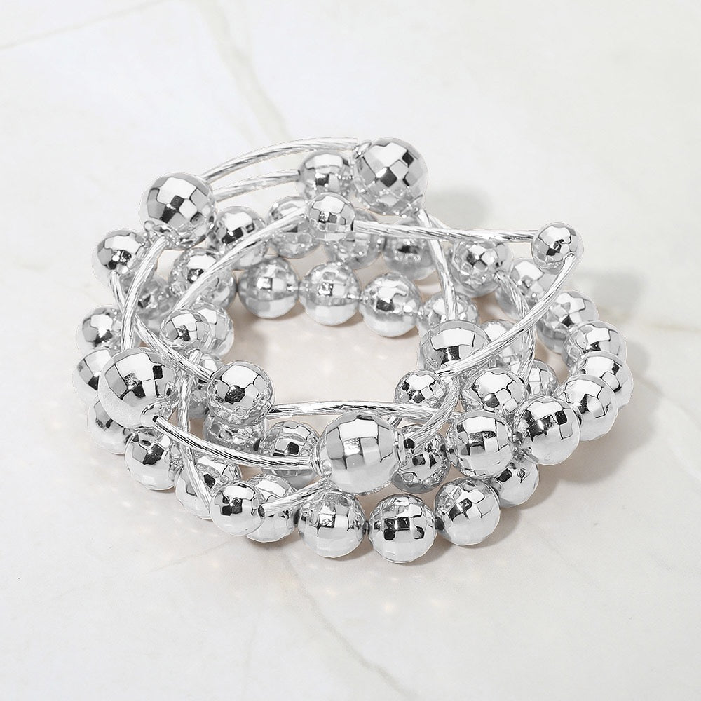 Ball Layered Stretch Bracelet