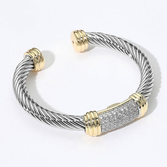 Two Tone Cuff Bracelet